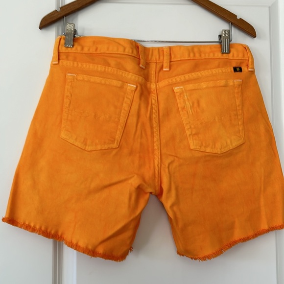 Lucky Brand Abbey Short w Frayed Roll-Up Hems Orange - Picture 8 of 13